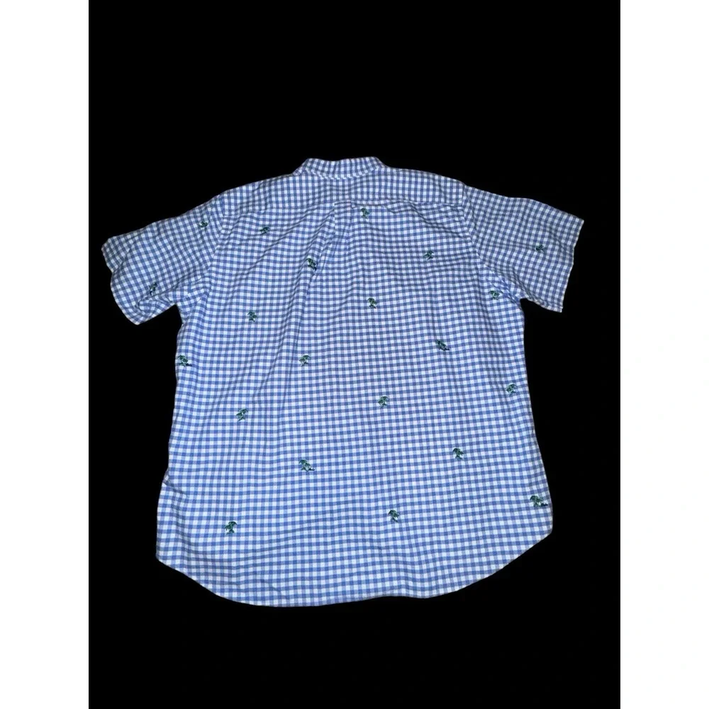 Polo Ralph Lauren 4XLT Palm Trees Short Sleeve‎ Button Down Oxford Shirt Gingham